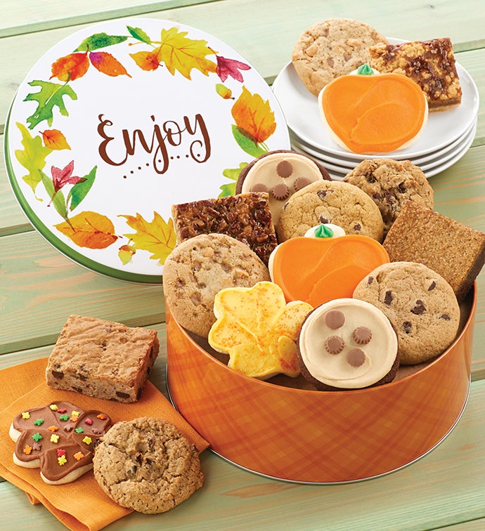 Enjoy Fall Cookie and Brownie Gift Tin